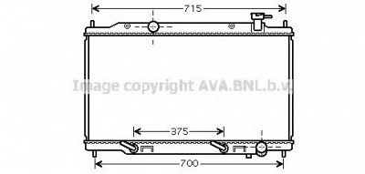 AVA QUALITY COOLING dn2319 -  Радиатор, охлаждение двигателя